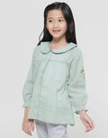 Little M Dobby Big Collar Blouse Anak Perempuan