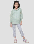 Little M Dobby Big Collar Blouse Anak Perempuan