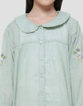 Little M Dobby Big Collar Blouse Anak Perempuan