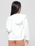 Little M Quilting Strap Applique Girls Jacket