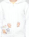 Little M Quilting Strap Applique Girls Jacket