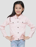 Little M Twill Basic Kantong Jaket Anak Perempuan