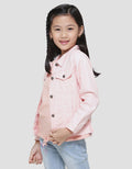 Little M Twill Basic Kantong Jaket Anak Perempuan
