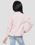 Little M Twill Basic Kantong Jaket Anak Perempuan