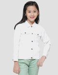 Little M Twill Basic Kantong 2 Jaket Anak Perempuan