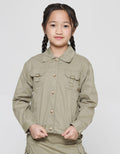 Little M Jaket Basic Baby Kanvas Anak Perempuan