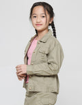 Little M Jaket Basic Baby Kanvas Anak Perempuan