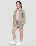 Little M Jaket Basic Baby Kanvas Anak Perempuan