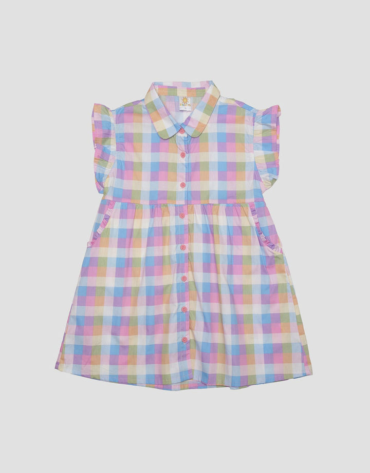 Little M Ruffle Sleeve Dress Anak Perempuan