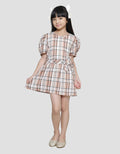 Little M Kotak Pita Midi Dress Anak Perempuan
