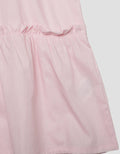 Little M Kerah Bordir Kelinci Lengan Pendek Midi Dress Anak Perempuan