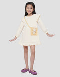 Little M Polkadot Kantong Boneka Midi Dress Anak Perempuan