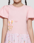 Little M Baloon Cat Dress Anak Perempuan