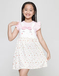Little M Bunny Patch Midi Dress for Girls