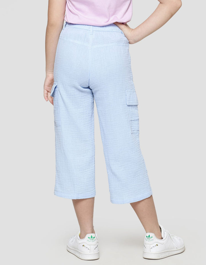 Little M Cargo Long Pants With Belt for Girls