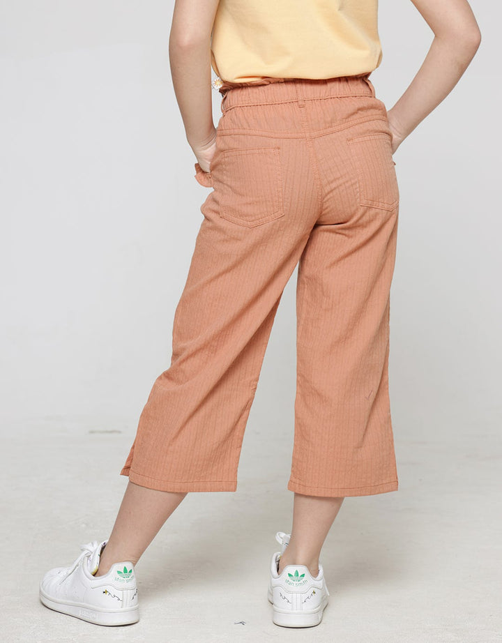 Little M Celana Panjang Kulot Wide Leg With Belt Anak Perempuan