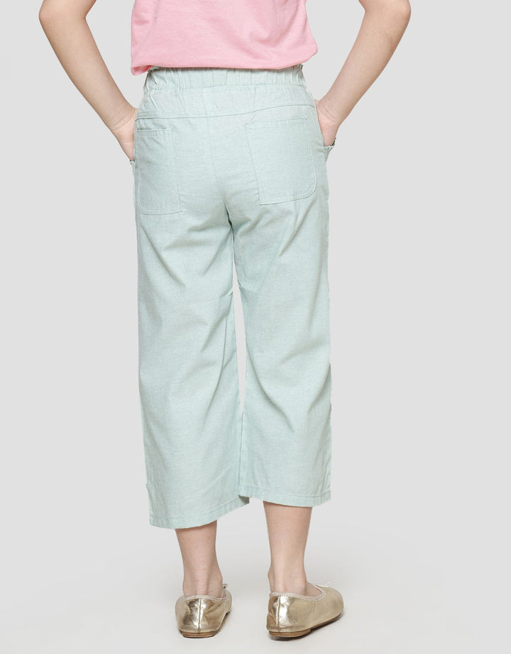 Little M Paperbag Button Girls Pants