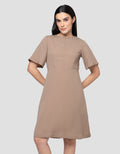 Cardinal Femme V-Neck Dress Wanita