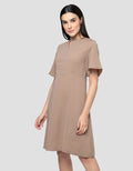 Cardinal Femme V-Neck Dress Wanita