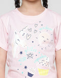Little M Kaos Lengan Pendek Anak Perempuan Print Unicorn