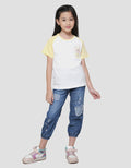Little M Bear Pocket Girls T-Shirt