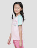 Little M Rabbit Pocket Kaos Anak Perempuan