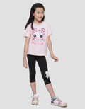Little M Cat Bus Kaos Anak Perempuan