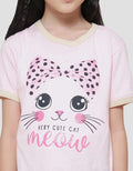 Little M Cat Bus Kaos Anak Perempuan