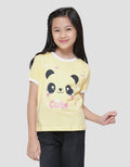 Little M Bis Panda Kaos Lengan Pendek Anak Perempuan