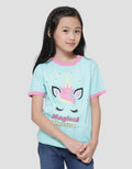 Little M Bis Unicorn Kaos Lengan Pendek Anak Perempuan
