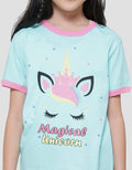 Little M Bis Unicorn Kaos Lengan Pendek Anak Perempuan