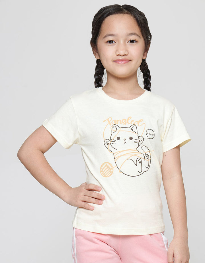 Little M Tangled Cat Kaos Anak Perempuan