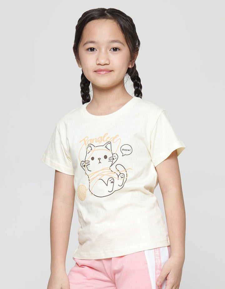 Little M Tangled Cat Kaos Anak Perempuan