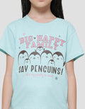 Little M Say Penguins Kaos Lengan Pendek Anak Perempuan