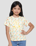 Little M Bloom Print Kaos Anak Perempuan