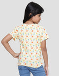 Little M Bloom Print Kaos Anak Perempuan