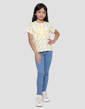 Little M Bloom Print Kaos Anak Perempuan