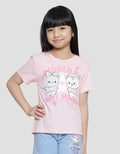 Little M Bloom Cat 2 Kaos Lengan Pendek Anak Perempuan