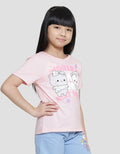 Little M Bloom Cat 2 Kaos Lengan Pendek Anak Perempuan