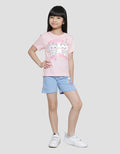 Little M Bloom Cat 2 Kaos Lengan Pendek Anak Perempuan
