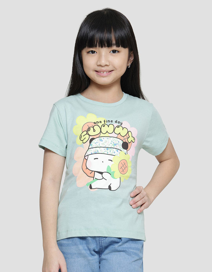 Little M Bloom Cat Kaos Anak Perempuan
