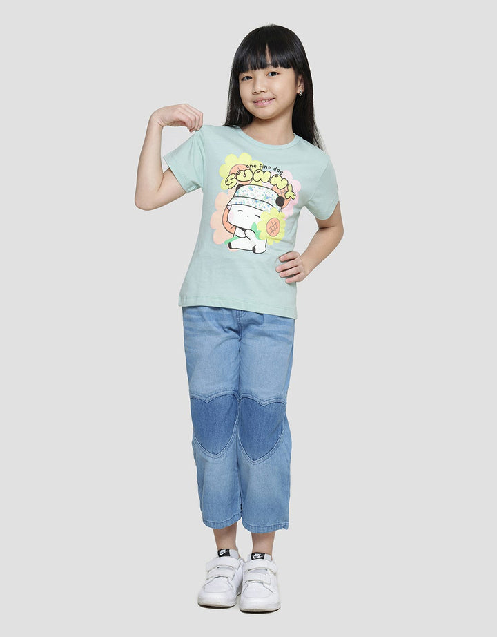 Little M Bloom Cat Kaos Anak Perempuan