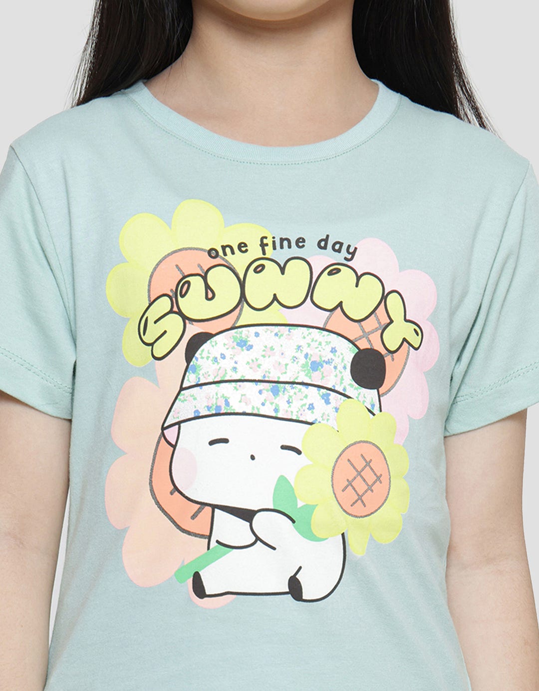 Little M Bloom Cat Kaos Anak Perempuan