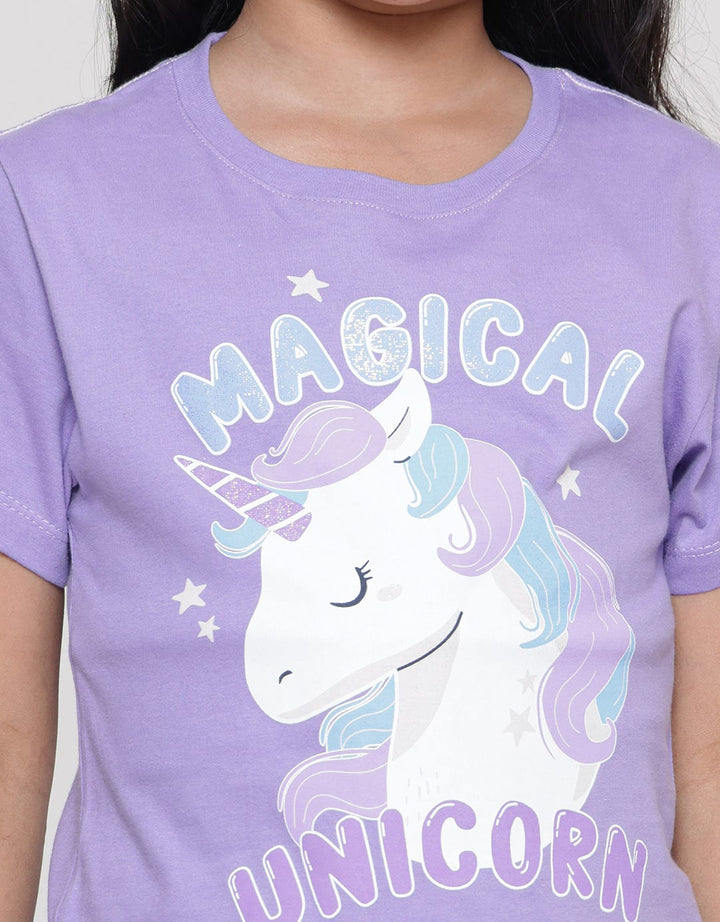 Little M Magical Unicorn Kaos Lengan Pendek Anak Perempuan