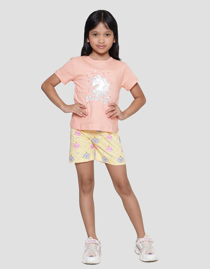 Little M Unicorn Kaos Lengan Pendek Anak Perempuan