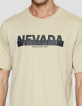 Nevada Kaos Lengan Pendek Pria Print Brand