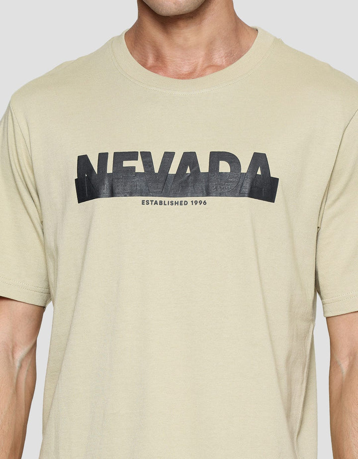 Nevada Kaos Lengan Pendek Pria Print Brand