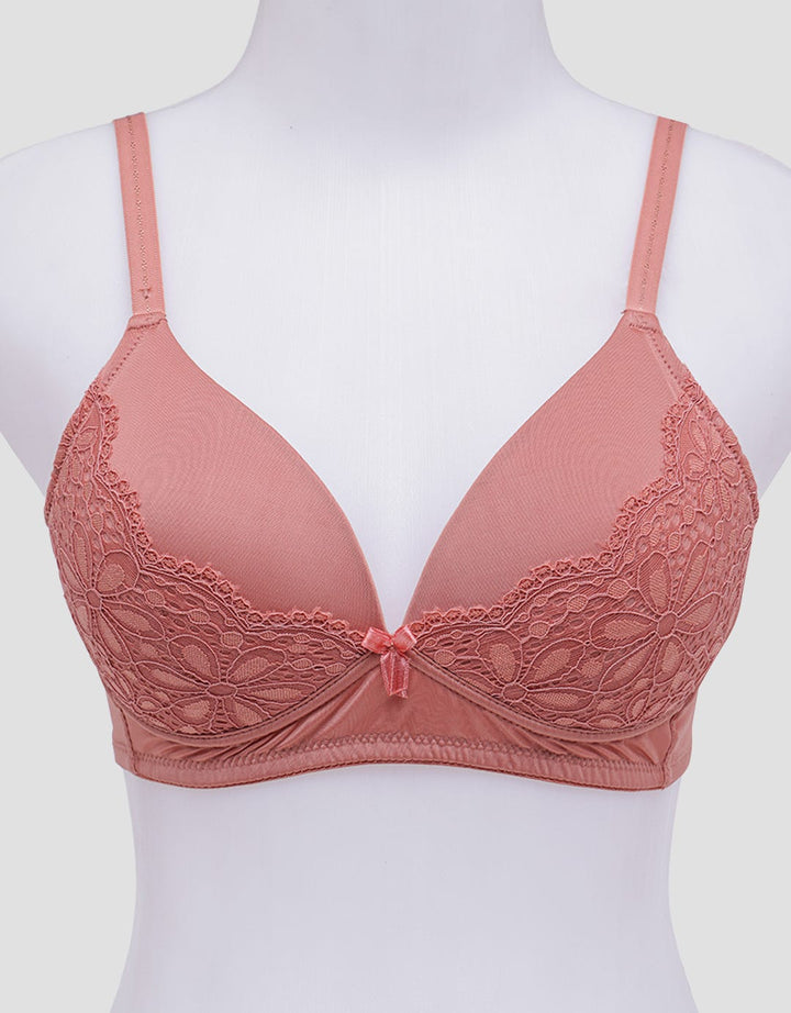 St. Yves Lace Non Push Up Regular Non Wire Bra for Women