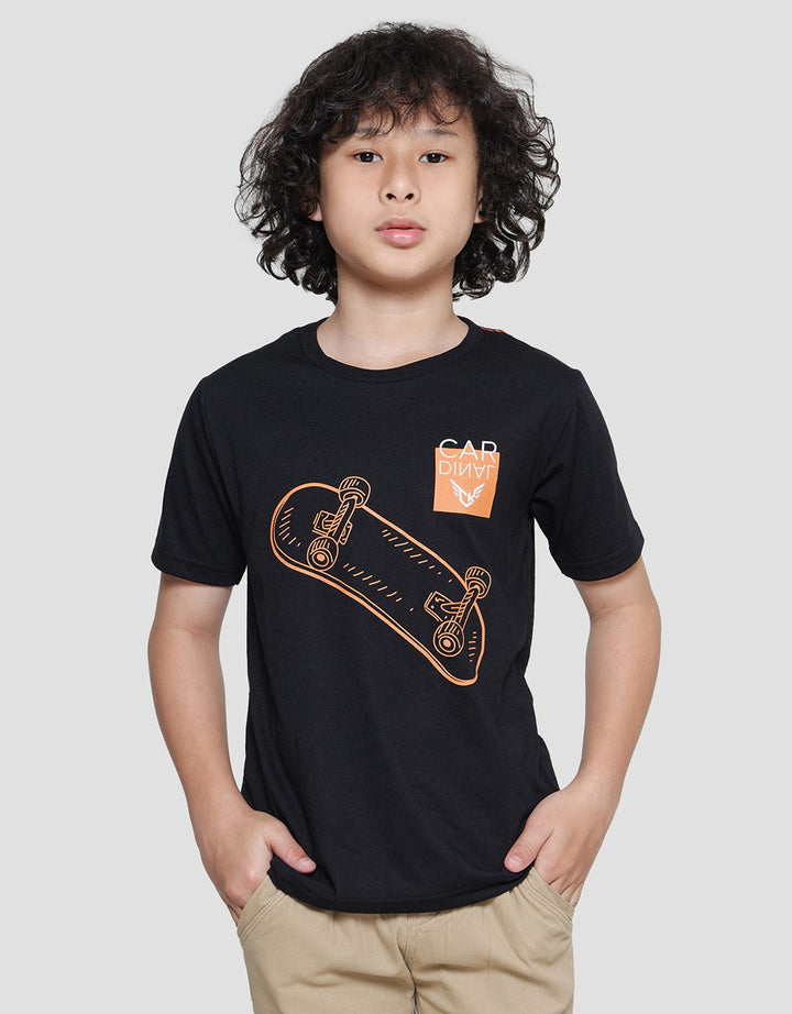 Cardinal Kids Boy Skate Printed Kaos Lengan Pendek Anak Laki-laki