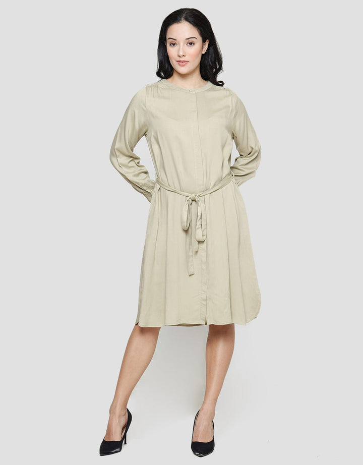 Connexion Rayon Midi Dress Women's Long Sleeve
